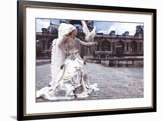 Grafficouture, Raquel Zimmermann, Vogue (Paris)-Mario Sorrenti-Framed Art Print