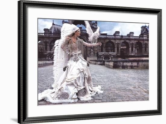 Grafficouture, Raquel Zimmermann, Vogue (Paris)-Mario Sorrenti-Framed Art Print