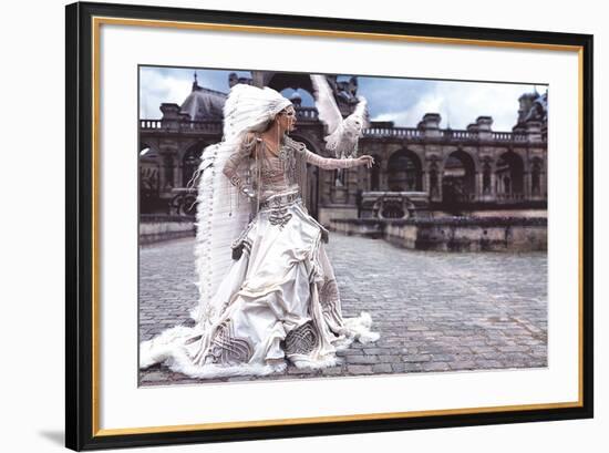 Grafficouture, Raquel Zimmermann, Vogue (Paris)-Mario Sorrenti-Framed Art Print