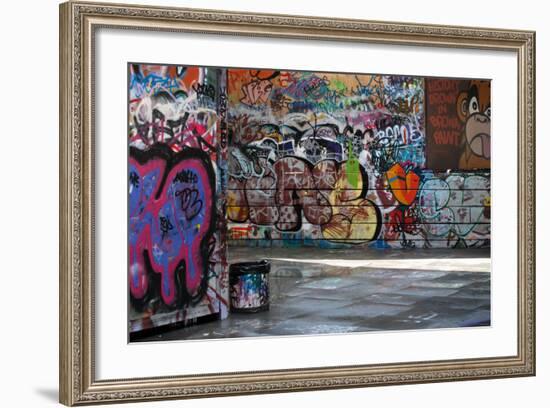 Graffiti Alley-sumnersgraphicsinc-Framed Art Print