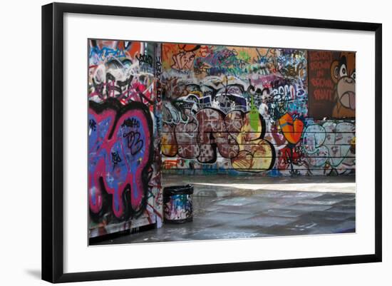 Graffiti Alley-sumnersgraphicsinc-Framed Art Print