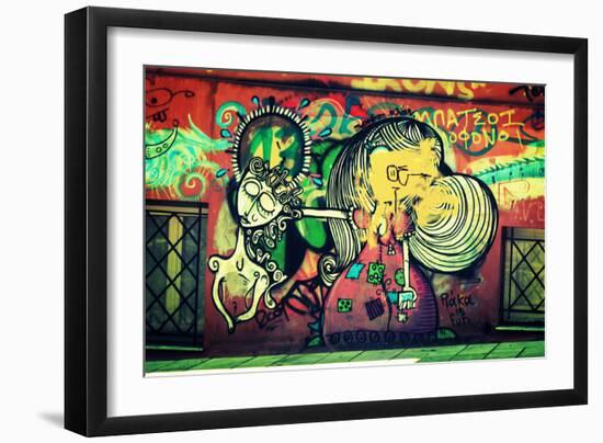 Graffiti Athens Greece-null-Framed Photo