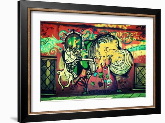 Graffiti Athens Greece-null-Framed Photo