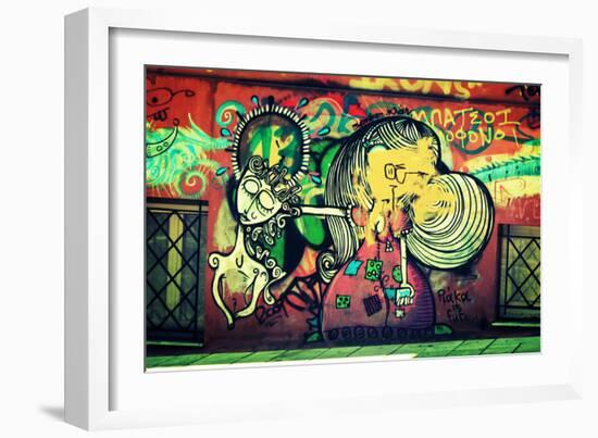 Graffiti Athens Greece-null-Framed Photo