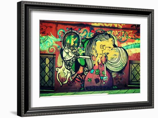 Graffiti Athens Greece-null-Framed Photo