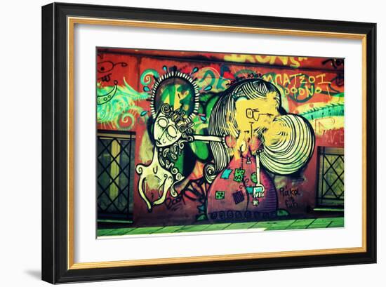 Graffiti Athens Greece-null-Framed Photo