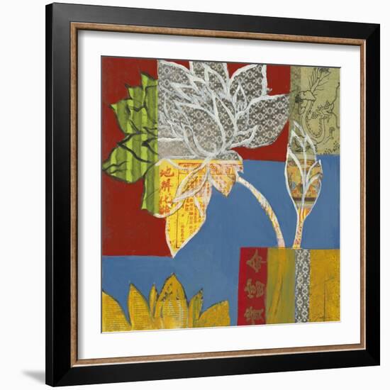 Graffiti Floral I-Liz Jardine-Framed Art Print