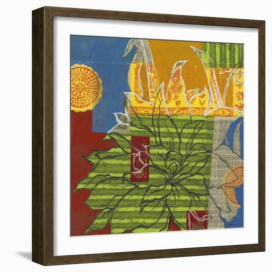 Graffiti Floral II-Liz Jardine-Framed Art Print