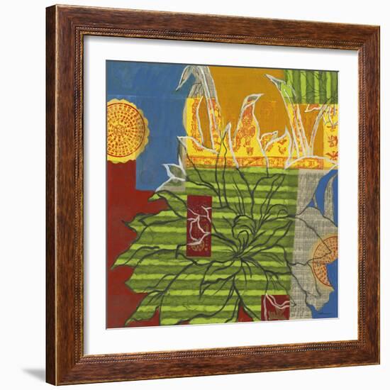 Graffiti Floral II-Liz Jardine-Framed Art Print