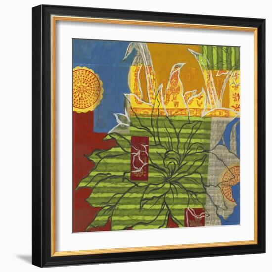 Graffiti Floral II-Liz Jardine-Framed Art Print