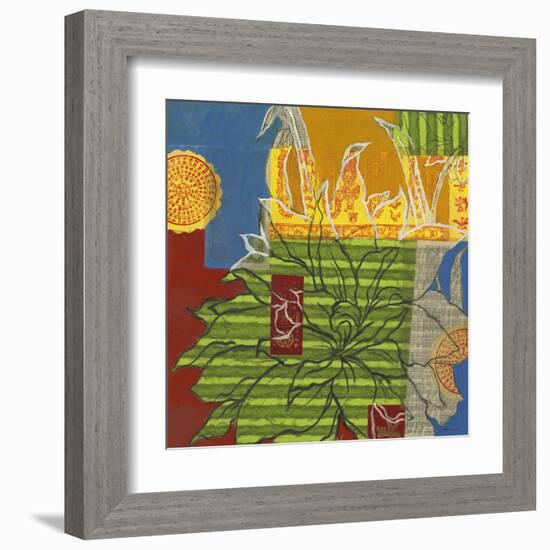 Graffiti Floral II-Liz Jardine-Framed Art Print