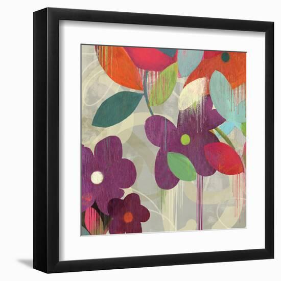 Graffiti Flower I-Anna Polanski-Framed Art Print