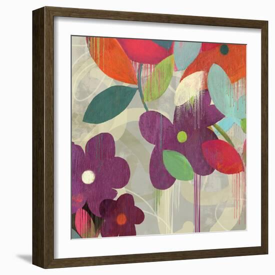 Graffiti Flower I-Anna Polanski-Framed Art Print