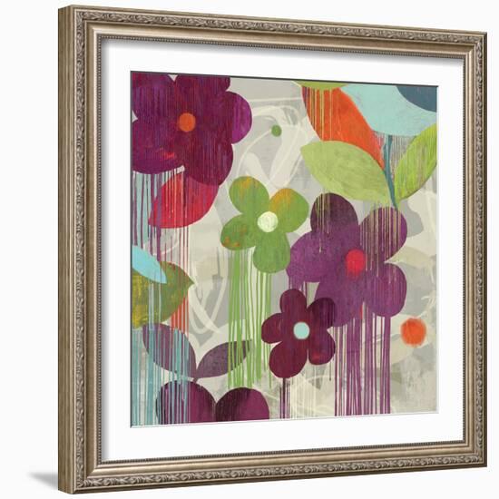 Graffiti Flower II-Anna Polanski-Framed Art Print