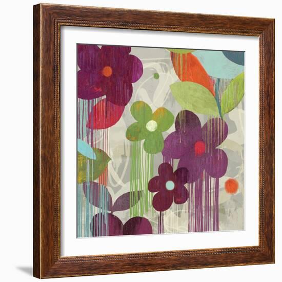 Graffiti Flower II-Anna Polanski-Framed Art Print