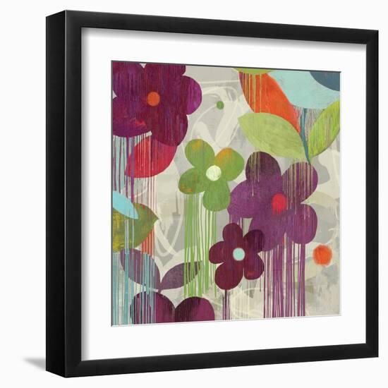 Graffiti Flower II-Anna Polanski-Framed Art Print