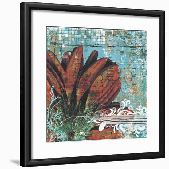 Graffiti Gerbera-Christina Lazar-schuler-Framed Art Print