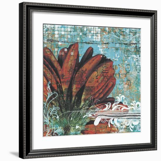 Graffiti Gerbera-Christina Lazar-schuler-Framed Art Print