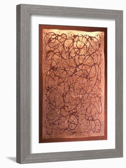 Graffiti in Copper I-Vanna Lam-Framed Art Print