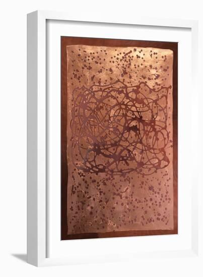 Graffiti in Copper II-Vanna Lam-Framed Art Print