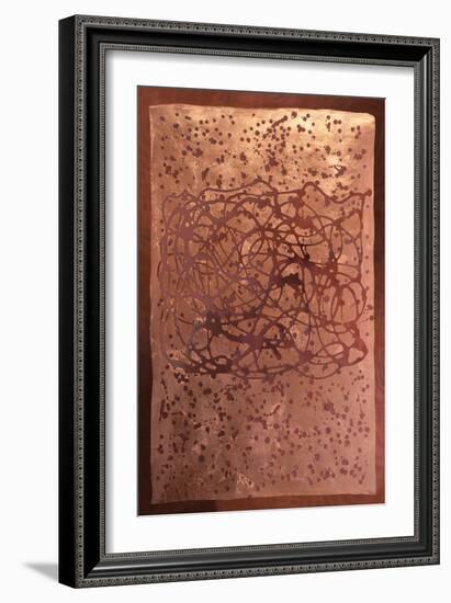 Graffiti in Copper II-Vanna Lam-Framed Art Print