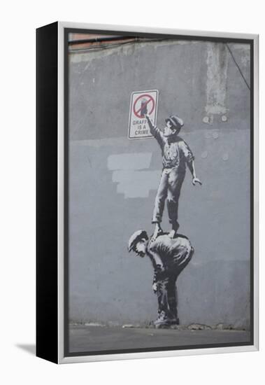 Graffiti Is a Crime-Banksy-Framed Premier Image Canvas