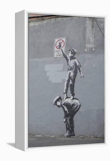 Graffiti Is a Crime-Banksy-Framed Premier Image Canvas