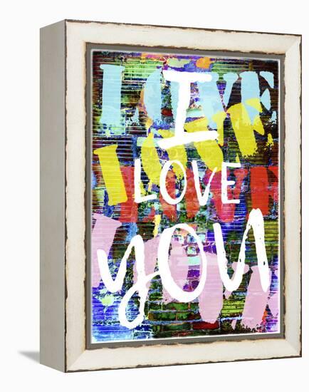 Graffiti Love II-null-Framed Stretched Canvas