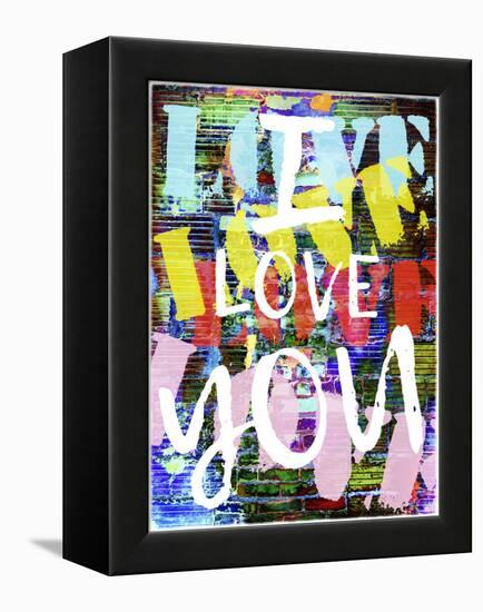 Graffiti Love II-null-Framed Stretched Canvas