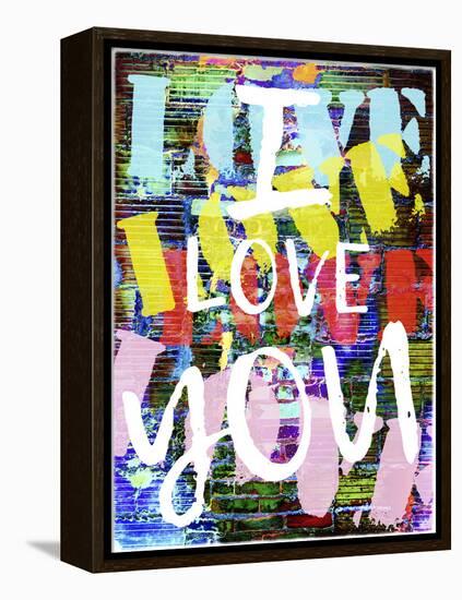 Graffiti Love II-null-Framed Stretched Canvas