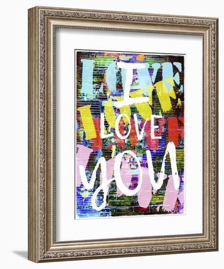 Graffiti Love II-null-Framed Premium Giclee Print