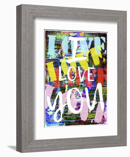 Graffiti Love II-null-Framed Premium Giclee Print