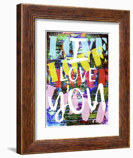 Graffiti Love II-null-Framed Premium Giclee Print