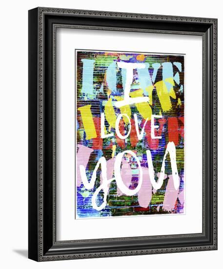 Graffiti Love II-null-Framed Premium Giclee Print