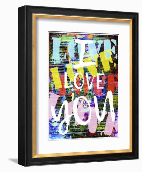 Graffiti Love II-null-Framed Premium Giclee Print