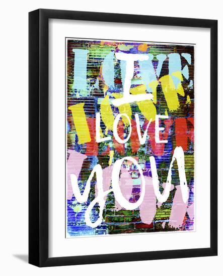 Graffiti Love II--Framed Art Print