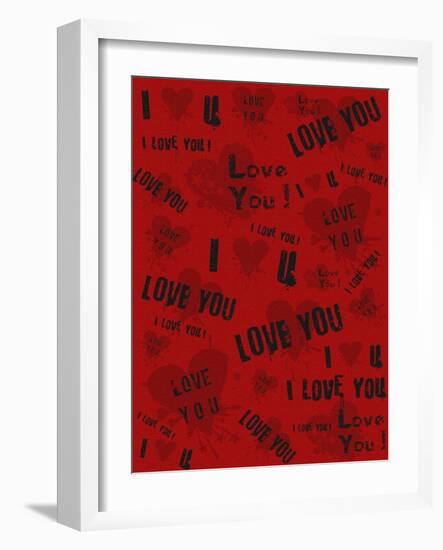 Graffiti Love-Roseanne Jones-Framed Giclee Print