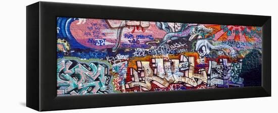 Graffiti on City Wall-null-Framed Premier Image Canvas