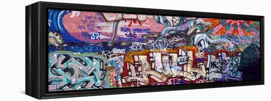 Graffiti on City Wall-null-Framed Premier Image Canvas