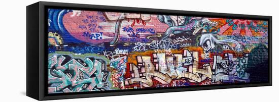 Graffiti on City Wall-null-Framed Premier Image Canvas