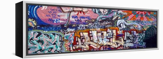 Graffiti on City Wall-null-Framed Premier Image Canvas