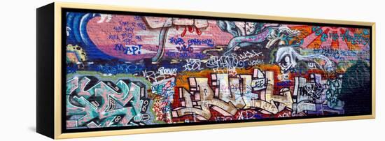 Graffiti on City Wall-null-Framed Premier Image Canvas