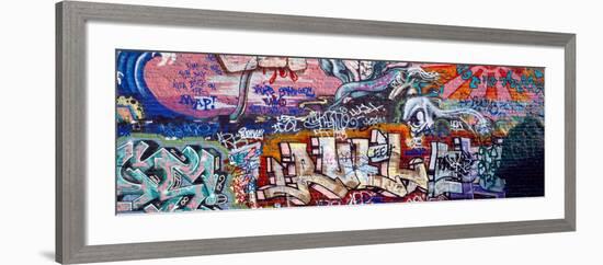 Graffiti on City Wall-null-Framed Photographic Print