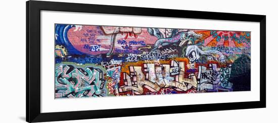 Graffiti on City Wall-null-Framed Photographic Print