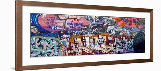 Graffiti on City Wall-null-Framed Photographic Print