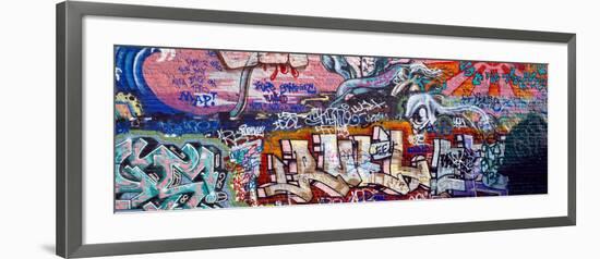 Graffiti on City Wall-null-Framed Photographic Print