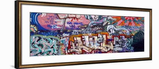 Graffiti on City Wall-null-Framed Photographic Print
