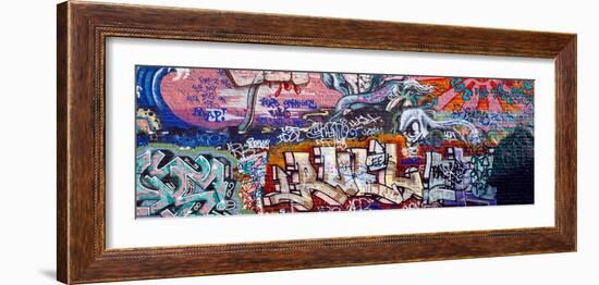 Graffiti on City Wall-null-Framed Photographic Print