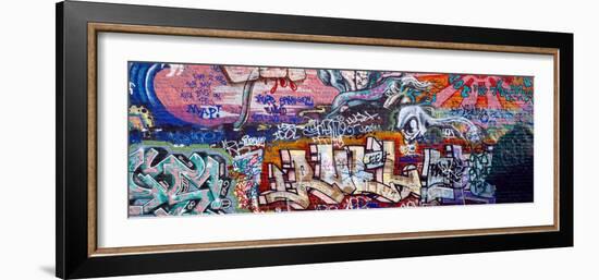 Graffiti on City Wall-null-Framed Photographic Print