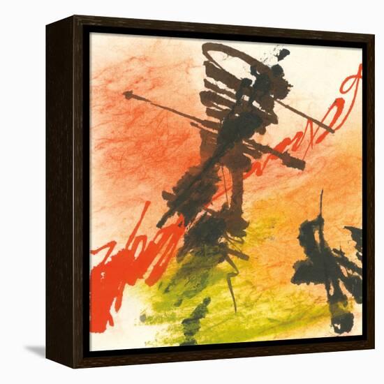 Graffiti Orange I-Chris Paschke-Framed Stretched Canvas